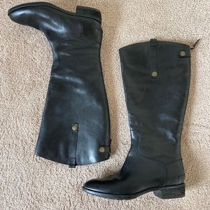 Sam Edelman BOOTS tall black leather Penny riding
